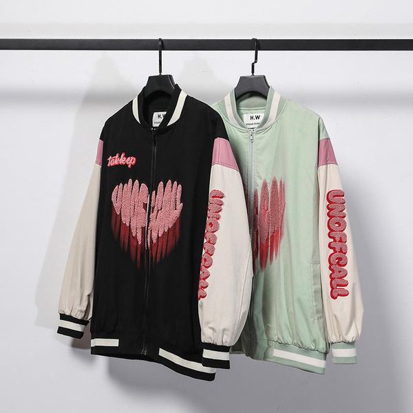 men's jackets embroidery couple hip hop baseball jacket 2021 men harajuku streetwear bomber coat women oversize, Black;brown
men's jackets embroidery couple hip hop baseball jacket 2021 men harajuku streetwear bomber coat women oversize, Black;brown