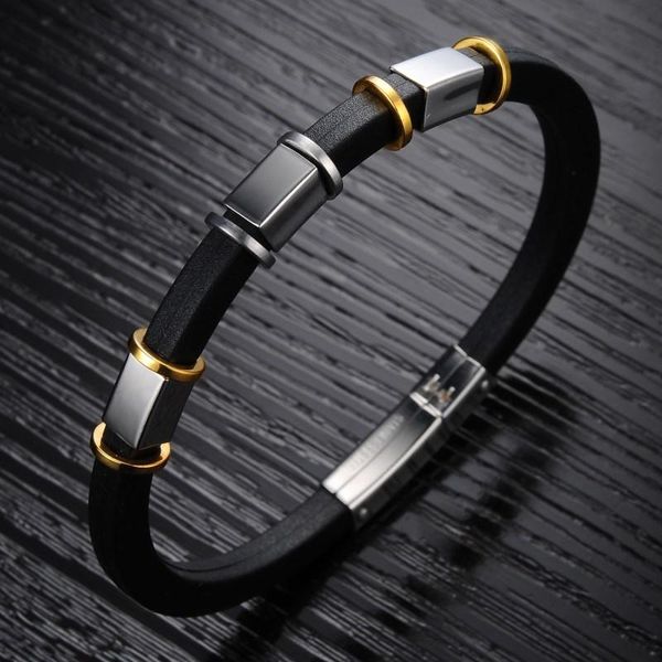link, chain 2021 gift brand rush stainless steel jewelry gold silver black silicone charm bangle designer bracelet for men jewellery
link, chain 2021 gift brand rush stainless steel jewelry gold silver black silicone charm bangle designer bracelet for men jewellery