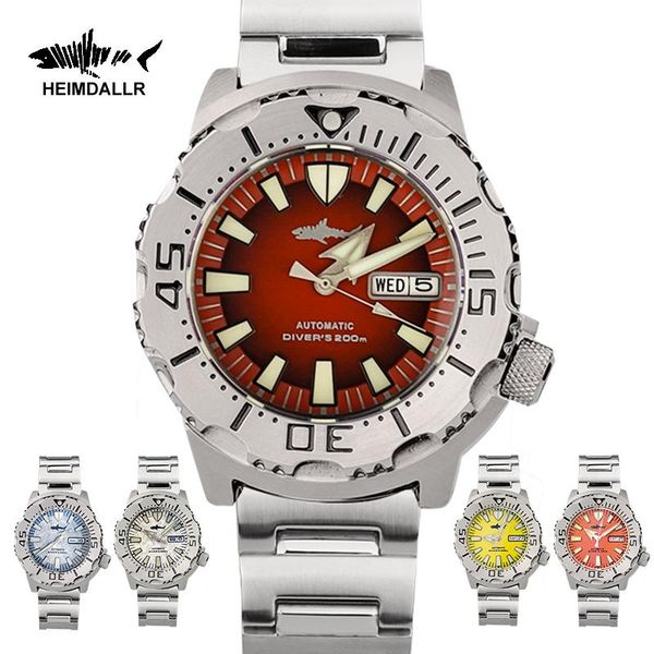wristwatches heimdallr version monster watch red dial c3 luminous nh36 automatic waterproof 200m diver mechanical men, Slivery;brown
wristwatches heimdallr version monster watch red dial c3 luminous nh36 automatic waterproof 200m diver mechanical men, Slivery;brown