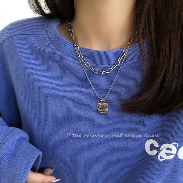 harajuku stainless steel coin pendant layered necklace women punk snake chain korean simple fashion choker hip hop jewelry gift chokers, Golden;silver
harajuku stainless steel coin pendant layered necklace women punk snake chain korean simple fashion choker hip hop jewelry gift chokers, Golden;silver