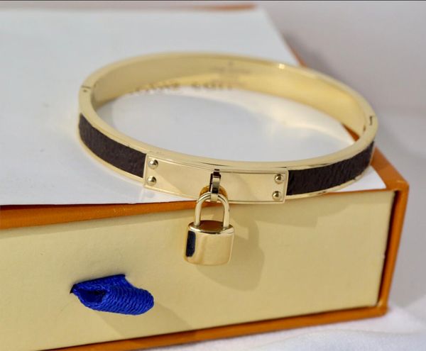 man women fashion jewelry titanium steel lock charm leather bangle print letter pattern leathers bracelets, Black
man women fashion jewelry titanium steel lock charm leather bangle print letter pattern leathers bracelets, Black