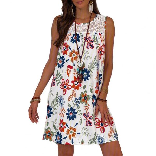 casual dresses dress floral print patchwork design sleeveless women fashion pullovers for summer, Black;gray
casual dresses dress floral print patchwork design sleeveless women fashion pullovers for summer, Black;gray
