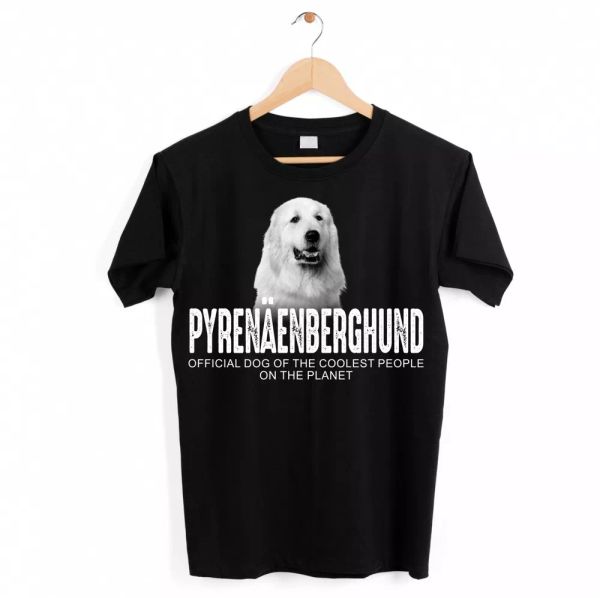 pyrenean mountain dog patou dog shirt official dog cool people funny hundemot, White;black
pyrenean mountain dog patou dog shirt official dog cool people funny hundemot, White;black