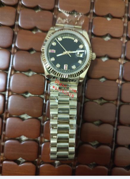 watch 118238 36mm asia 2813 mechanical sapphire glass black dial 18k gold stainless steel bracelet luxury mens watches waterproof original b, Slivery;brown
watch 118238 36mm asia 2813 mechanical sapphire glass black dial 18k gold stainless steel bracelet luxury mens watches waterproof original b, Slivery;brown