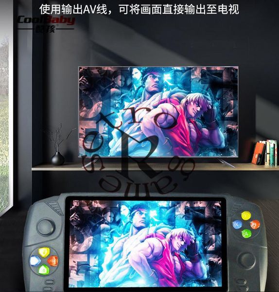 rs-08 7inch big screen double rocker hd handheld game console nostalgic retro support downloading games. tv output portable players
rs-08 7inch big screen double rocker hd handheld game console nostalgic retro support downloading games. tv output portable players