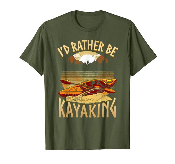 I'd Rather Be Kayaking shirt Funny Kayak T-Shirt, Mainly pictures