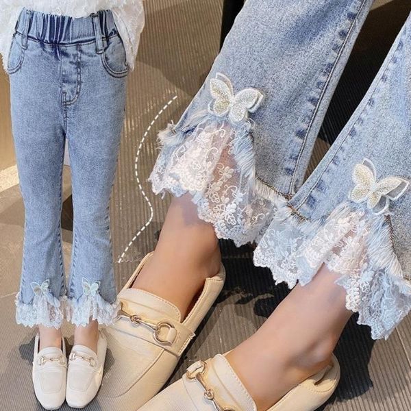 jeans 2021 autumn baby girls denim flare pants solid color toddlers kids elastic korean style children jean trousers j129, Blue
jeans 2021 autumn baby girls denim flare pants solid color toddlers kids elastic korean style children jean trousers j129, Blue