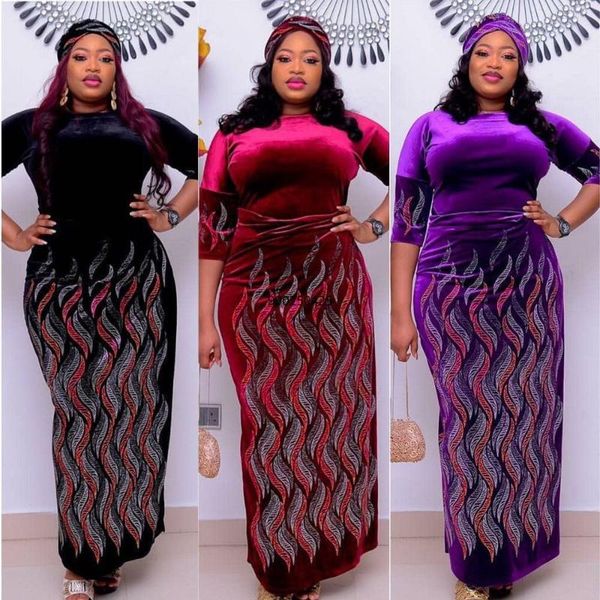 fashion autumn winter african women's velvet party long dress traditional sleeve boubou africain femme ethnic clothing, Red
fashion autumn winter african women's velvet party long dress traditional sleeve boubou africain femme ethnic clothing, Red