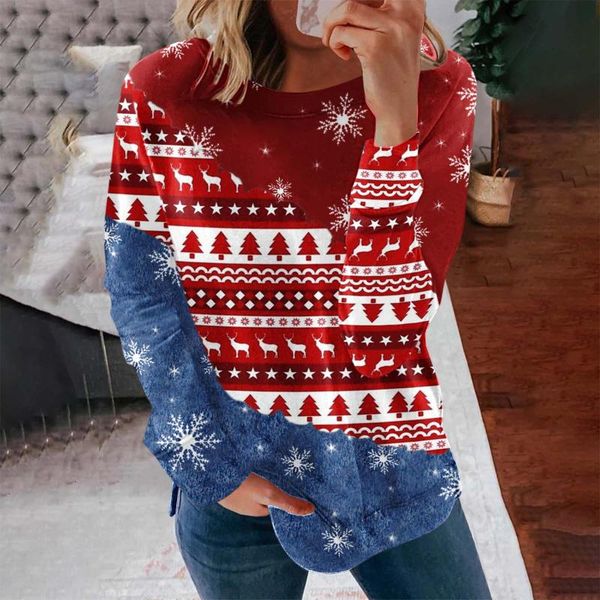 women's blouses & shirts christmas cartoons women blouse elk printed xmas sweatshirts winter long sleeve jumper sweet pull femme, White
women's blouses & shirts christmas cartoons women blouse elk printed xmas sweatshirts winter long sleeve jumper sweet pull femme, White