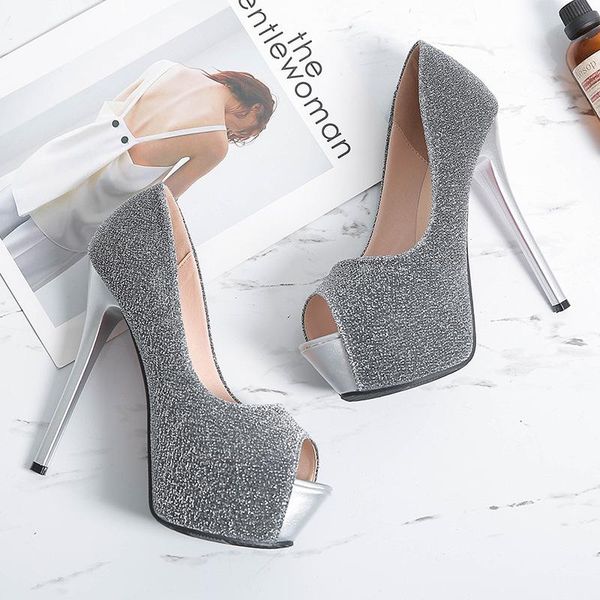 dress shoes wonen pumps fashion office peep toe square heel slip on sequined cloth 14cm high heels woman, Black
dress shoes wonen pumps fashion office peep toe square heel slip on sequined cloth 14cm high heels woman, Black