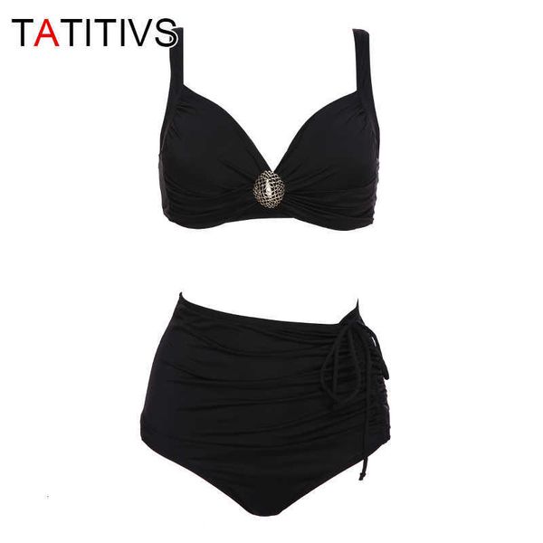 swimwear tatitivs solid color high-waisted bikinis women push up swimsuit plus size beach bathing suit biquini, White;black
swimwear tatitivs solid color high-waisted bikinis women push up swimsuit plus size beach bathing suit biquini, White;black