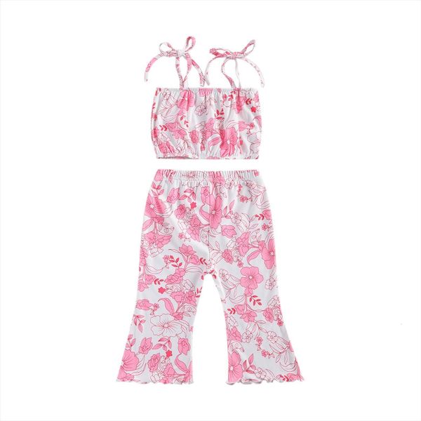 kids baby girls 2 piece outfit set sleeveless vest crop floral print pants for children 6m 4t summer, White
kids baby girls 2 piece outfit set sleeveless vest crop floral print pants for children 6m 4t summer, White