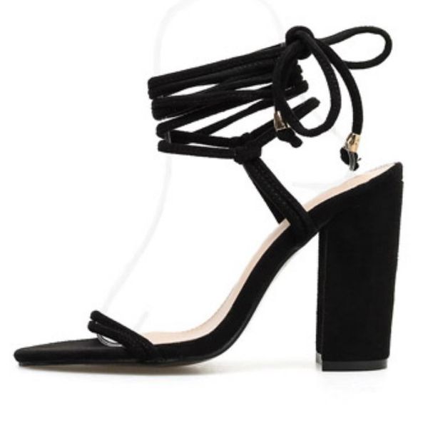 sandals straps 2021 women's high heels female shoe lace up high-heeled fashion comfort girls summer beige block solid basic, Black
sandals straps 2021 women's high heels female shoe lace up high-heeled fashion comfort girls summer beige block solid basic, Black