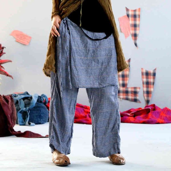 johnature women ankle-length pants loose linen striped asymmetric pants original designer plus size elastc waist skirt 210521, Black;white
johnature women ankle-length pants loose linen striped asymmetric pants original designer plus size elastc waist skirt 210521, Black;white