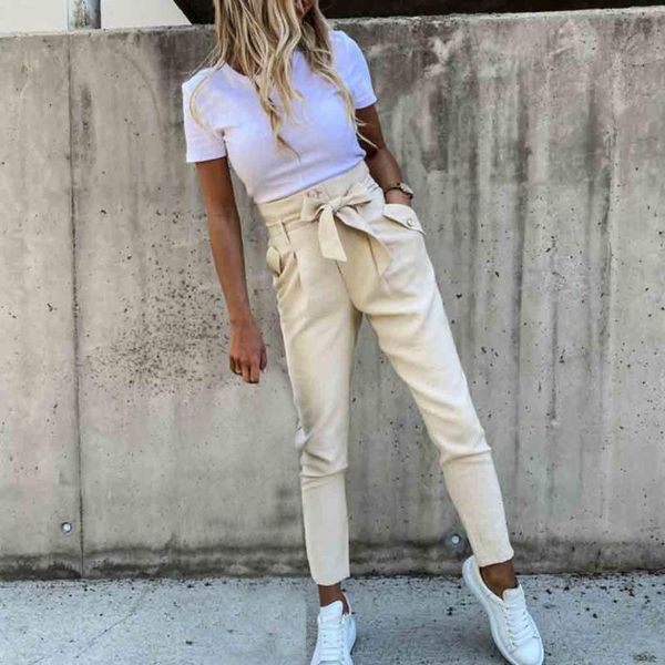 women's pants & capris 2021 women high waist elastic harem casual chffion ol lady ankle length trouser clothing pencil #3, Black;white
women's pants & capris 2021 women high waist elastic harem casual chffion ol lady ankle length trouser clothing pencil #3, Black;white