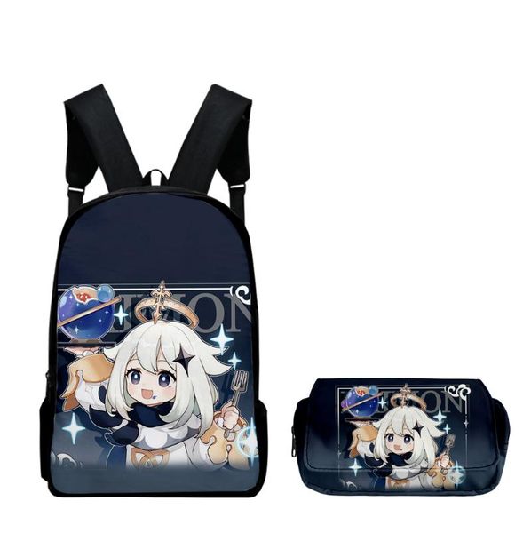 backpack 2pcs/set genshin impact paimon 3d print school boys girls backpacks travel pencil case children kids schoolbag
backpack 2pcs/set genshin impact paimon 3d print school boys girls backpacks travel pencil case children kids schoolbag