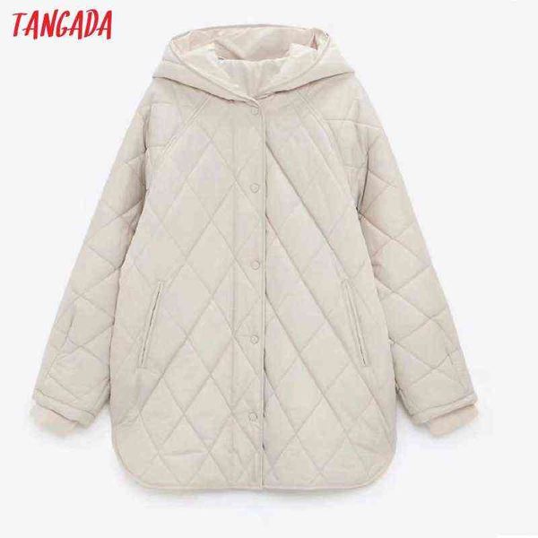 tangada women beige oversize long hood parkas autumn winter long sleeve buttons pockets female warm coat 6w02 211130, Black
tangada women beige oversize long hood parkas autumn winter long sleeve buttons pockets female warm coat 6w02 211130, Black