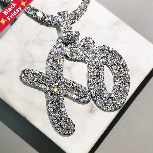 pendant necklaces bling letters necklace zircon heart xo celebrity style mens fashion rap hop jewelry, Silver
pendant necklaces bling letters necklace zircon heart xo celebrity style mens fashion rap hop jewelry, Silver