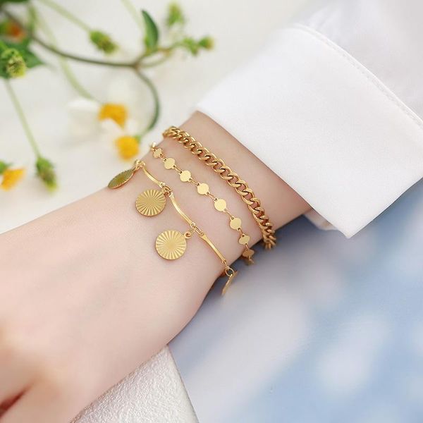 charm bracelets chain braclet for women stainless steel stacked coin drop layered wristbands, Golden;silver
charm bracelets chain braclet for women stainless steel stacked coin drop layered wristbands, Golden;silver