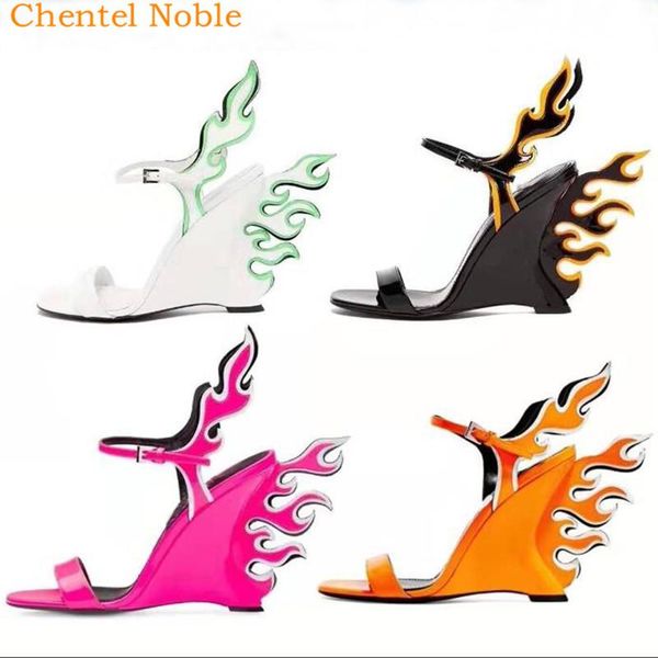 2021brand chentel leather wedges sandals women colorful flame heels buckle strap chaussures femme square toe wedding shoes, Black
2021brand chentel leather wedges sandals women colorful flame heels buckle strap chaussures femme square toe wedding shoes, Black