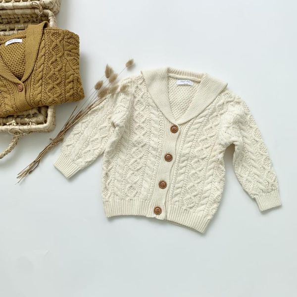 pullover children cardigan jacket turn-down collar knitted outerwear coat thick sweater bb243, Blue
pullover children cardigan jacket turn-down collar knitted outerwear coat thick sweater bb243, Blue