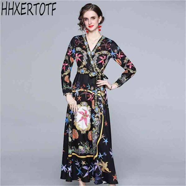 spring casual women floral print long sleeve dres elegant bohemia dresses 210531, Black;gray
spring casual women floral print long sleeve dres elegant bohemia dresses 210531, Black;gray