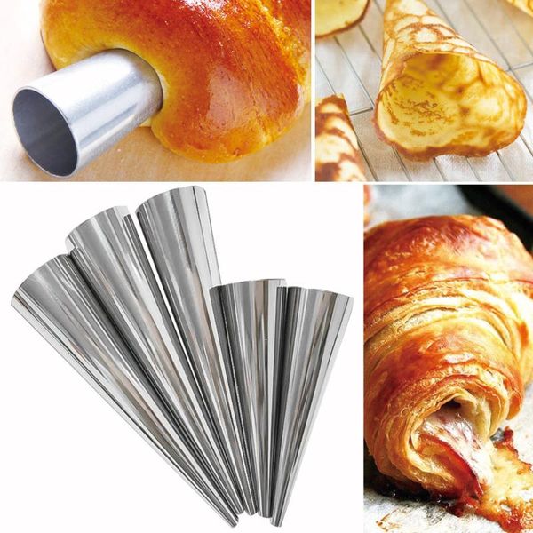 baking & pastry tools 12pcs/set stainless steel spiral croissants molds cream horn cake bread mold conical tube cone roll moulds
baking & pastry tools 12pcs/set stainless steel spiral croissants molds cream horn cake bread mold conical tube cone roll moulds