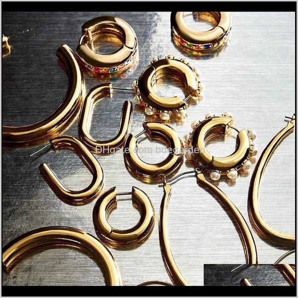 & simple big geometric hoop stainless steel gold color circle hie earrings for women fashion punk jewelry brincos drop delivery 2021 jefuo, Golden;silver
& simple big geometric hoop stainless steel gold color circle hie earrings for women fashion punk jewelry brincos drop delivery 2021 jefuo, Golden;silver