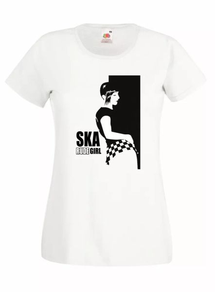j929 womens shirt ska rude girl t-shirt original london mods, White;black
j929 womens shirt ska rude girl t-shirt original london mods, White;black