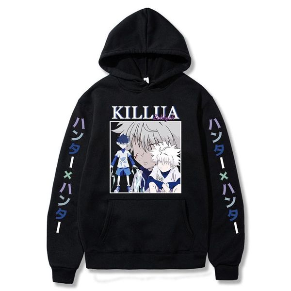 men's hoodies & sweatshirts japanese anime funny killua eyes hxh streetwear for women/men sudaderas, Black
men's hoodies & sweatshirts japanese anime funny killua eyes hxh streetwear for women/men sudaderas, Black