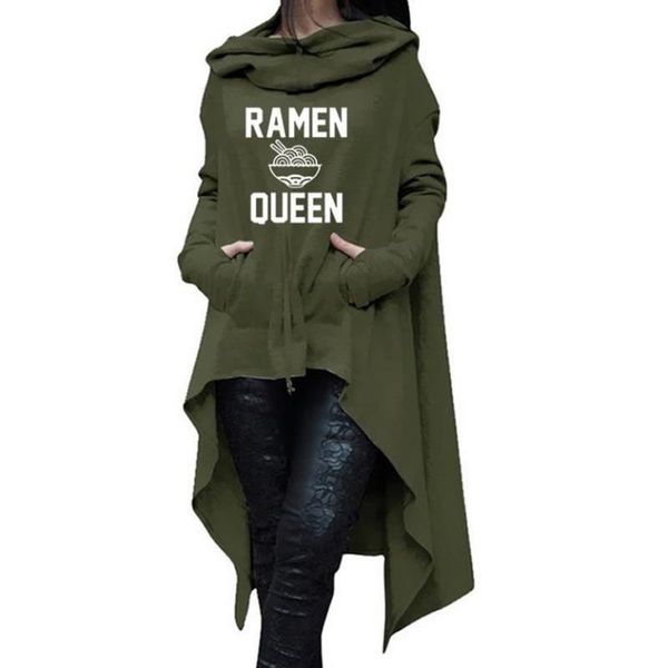 women's hoodies & sweatshirts long irregular ramen queen letters print for women kawaii female corduroy hoody cotton cropped, Black
women's hoodies & sweatshirts long irregular ramen queen letters print for women kawaii female corduroy hoody cotton cropped, Black
