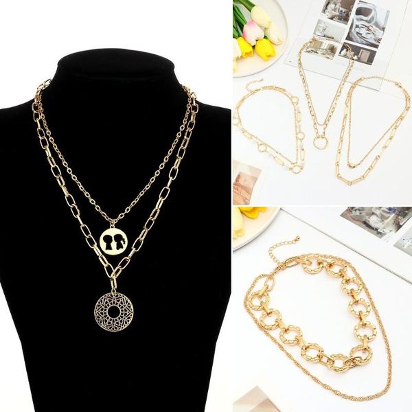 chains women party anniversary choker necklace vintage pearl multilayer fashion, Silver
chains women party anniversary choker necklace vintage pearl multilayer fashion, Silver