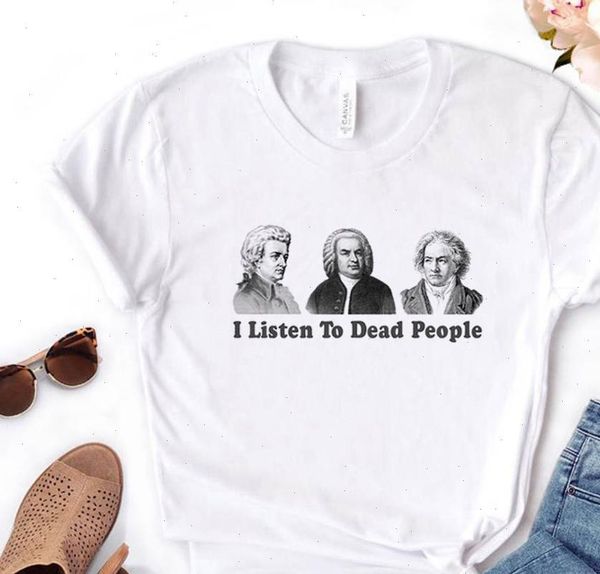 womens t shirt i listen to dead people classical print women tshirt cotton casual funny gift for lady yong girl, White
womens t shirt i listen to dead people classical print women tshirt cotton casual funny gift for lady yong girl, White