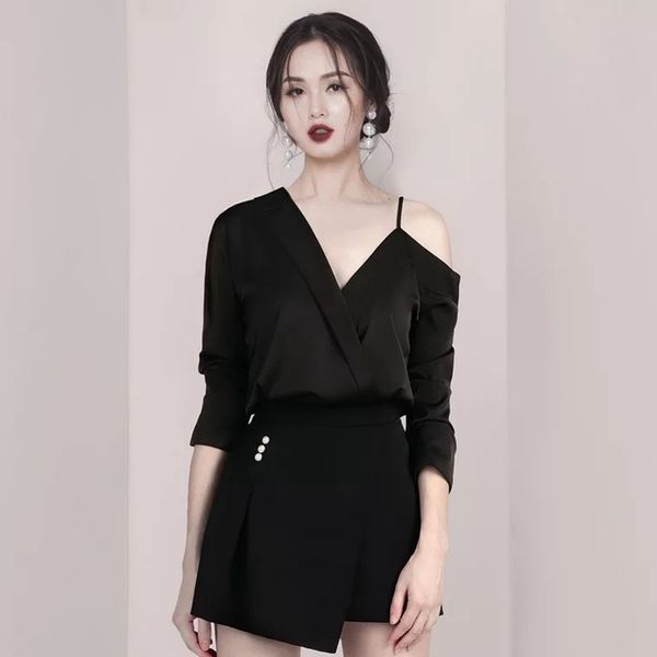 women elegant spaghetti straps + pearls draped skirt outfits summer office lady long sleeve black skirt and 210514, White
women elegant spaghetti straps + pearls draped skirt outfits summer office lady long sleeve black skirt and 210514, White