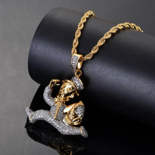 pendant necklaces fashion charm hip hop necklace jewelry cartoon run men purse dollar copper micro pave with cz stones for women, Silver
pendant necklaces fashion charm hip hop necklace jewelry cartoon run men purse dollar copper micro pave with cz stones for women, Silver