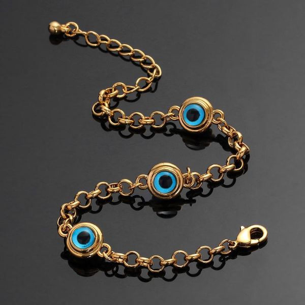 link, chain blue evil eye crystal charm bracelets for women muslim jewelry 3 turkish bracelet gold color plated never faded, Black
link, chain blue evil eye crystal charm bracelets for women muslim jewelry 3 turkish bracelet gold color plated never faded, Black