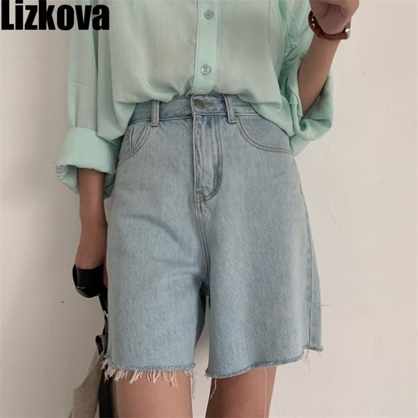 lizkova korean high waist wide leg denim shorts women summer blue vinatge jeans feminino tassel pantalones cortos 210719, White;black
lizkova korean high waist wide leg denim shorts women summer blue vinatge jeans feminino tassel pantalones cortos 210719, White;black