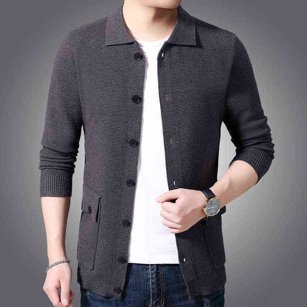 men's jackets 2021 autumn coat sweater lapel men's casual solid color cardigan long sleeve wool cloth fashion, Black;brown
men's jackets 2021 autumn coat sweater lapel men's casual solid color cardigan long sleeve wool cloth fashion, Black;brown