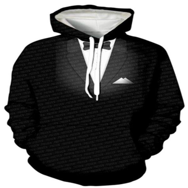 men's hoodies & sweatshirts fake suit tie hoodie for men 3d printing harajuku design sweatshirt, Black
men's hoodies & sweatshirts fake suit tie hoodie for men 3d printing harajuku design sweatshirt, Black