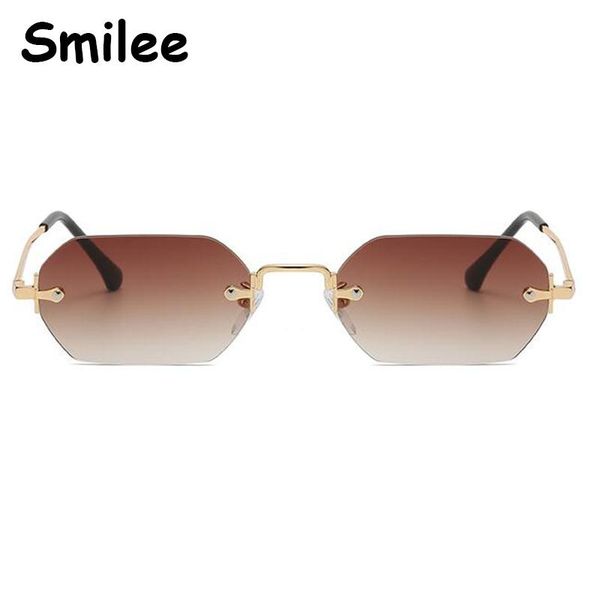 sunglasses 2021 summer fashion small rectangle women unique brown gradient designer polygon rimless sun glasses lunettes, White;black
sunglasses 2021 summer fashion small rectangle women unique brown gradient designer polygon rimless sun glasses lunettes, White;black
