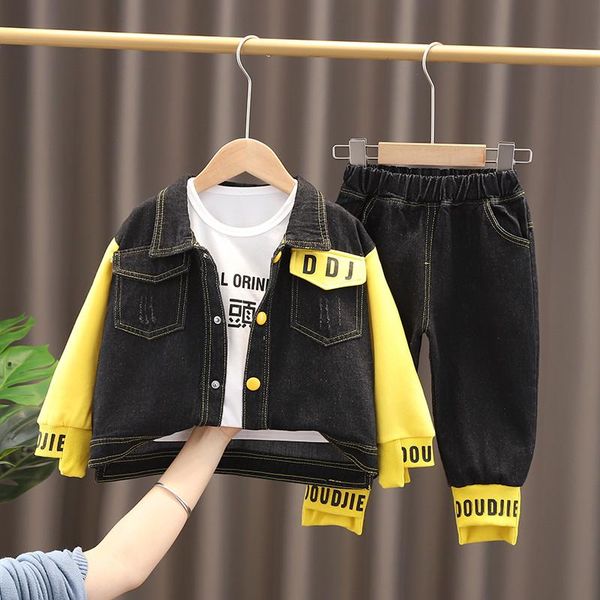 clothing sets spring baby boys fashion gentleman denim coat t-shirt pants 3pcs/set children's long-sleeved kids suits set 1 2 3 4 5 yea, White
clothing sets spring baby boys fashion gentleman denim coat t-shirt pants 3pcs/set children's long-sleeved kids suits set 1 2 3 4 5 yea, White