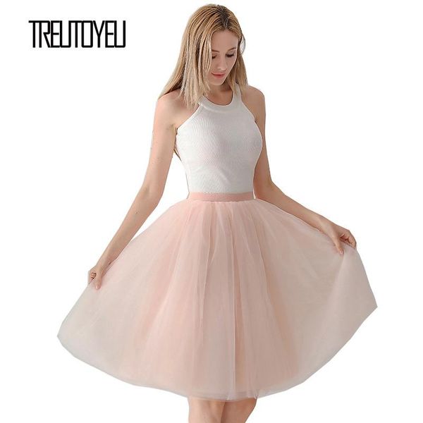 skirts treutoyeu design midi pleated tulle skirt princess peach pink 6 layers 65cm a line mesh womens faldas mujer moda 2021, Black
skirts treutoyeu design midi pleated tulle skirt princess peach pink 6 layers 65cm a line mesh womens faldas mujer moda 2021, Black