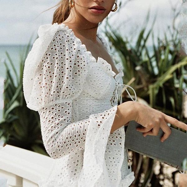 women's blouses & shirts autumn fashion women white hollow out blouse female lace crop flare sleeve bandage blusa mujer outwear
women's blouses & shirts autumn fashion women white hollow out blouse female lace crop flare sleeve bandage blusa mujer outwear