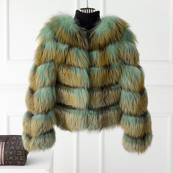 women's fur & faux 100% real natural raccoon coat winter outwar genium leather with long sleeve medium women lady jacket, Black
women's fur & faux 100% real natural raccoon coat winter outwar genium leather with long sleeve medium women lady jacket, Black