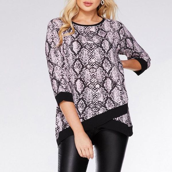 women's t-shirt casual women o neck long sleeve t shirt fashion leopard python flower printing irregular 3/4, White
women's t-shirt casual women o neck long sleeve t shirt fashion leopard python flower printing irregular 3/4, White