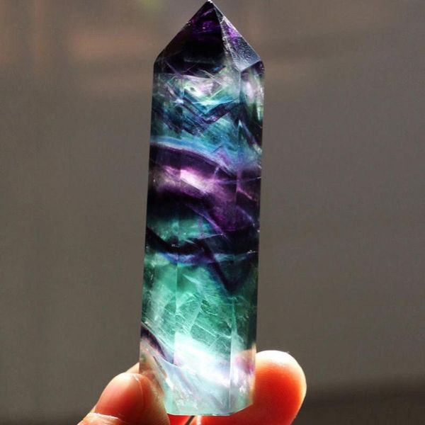 decorative objects & figurines natural fluorite crystal colorful striped 4-7cm quartz stone point healing hexagonal wand treatment
decorative objects & figurines natural fluorite crystal colorful striped 4-7cm quartz stone point healing hexagonal wand treatment