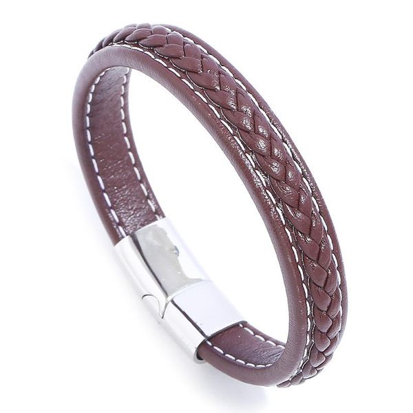 charm bracelets 2021 cross braided design leather bracelet for men women stainless steel magnetic button gift variety styles, Golden;silver
charm bracelets 2021 cross braided design leather bracelet for men women stainless steel magnetic button gift variety styles, Golden;silver