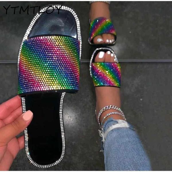 slippers 2021 summer ladies fashion mixed color rhinestone home flat comfortable shoes indoor, Black
slippers 2021 summer ladies fashion mixed color rhinestone home flat comfortable shoes indoor, Black