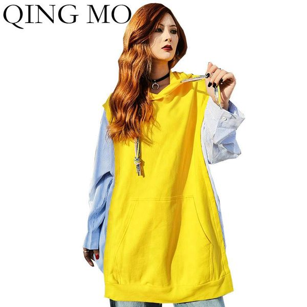 yellow women hooded sweatshirt 2021 striped patchwork female irregular zqy6473 women's hoodies & sweatshirts, Black
yellow women hooded sweatshirt 2021 striped patchwork female irregular zqy6473 women's hoodies & sweatshirts, Black