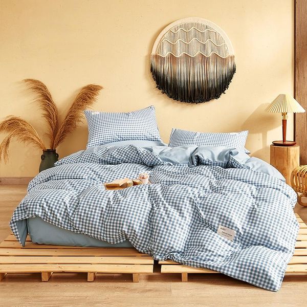 plaid bedding sets blue quilt cover pillowcase bed flat sheets luxury duvet twin full single king bedclothes
plaid bedding sets blue quilt cover pillowcase bed flat sheets luxury duvet twin full single king bedclothes